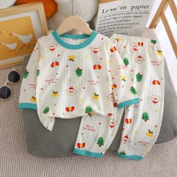 Cute Bear Print Baby Clothing Set Children Long Sleeve+ Pants Two Pieces Suit Kids Cotton Pullover Top Tee Girl Boy Casual