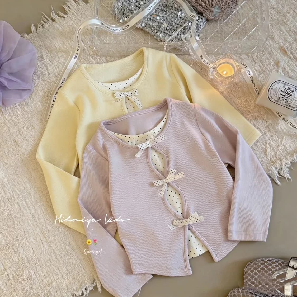 Autumn Girls T-shirt Long Sleeve Kids Tops Children Tops Clothing Dot Pattern Clothes