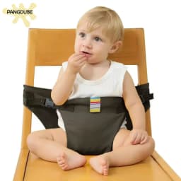 PANGDUBE Toddler Safety Harness Seat Belt Foldable Portable Baby Meal Strap with Fixed Belt for Dining Chair High Chair Travel