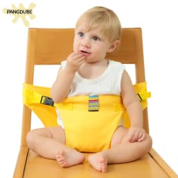 PANGDUBE Toddler Safety Harness Seat Belt Foldable Portable Baby Meal Strap with Fixed Belt for Dining Chair High Chair Travel
