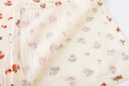 Cotton Swaddle Blanket Baby Blanket Floral Print Muslin Diaper Swaddle New Born Crinkle Fabric Baby Born Stroller Cover