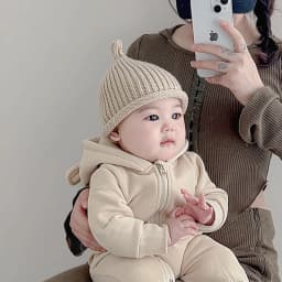 Cute Baby Knitted Pullover Cap 3-24M Kids Solid Color Woolen Hat Boys Girls Toddler Winter Warm Crochet Bonnet Children Beanies