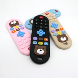 1/4pcs Children's teething remote control silicone material baby teething toys simulation remote control toys teething teether