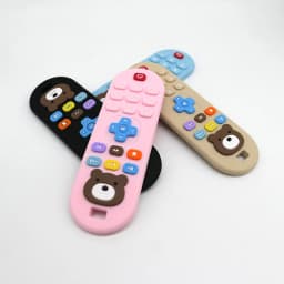 1/4pcs Children's teething remote control silicone material baby teething toys simulation remote control toys teething teether