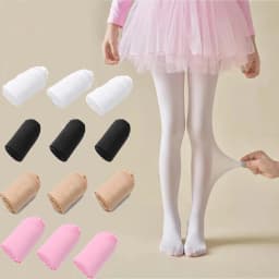 3PCS Student Girl Ballet Tight Pants Super Soft Child Dance Long Socks Suitable Princess Kids School Elastic Leggings Pantyhose
