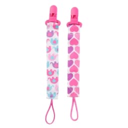4pcs/set Newborn pacifier chain clip Double-sided printed pacifier Belt Pacifier holder Infant feeding