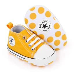 Spring New Baby Shoes Boy and Girl Classic Canvas Casual Sneakers Soft Sole Non-Slip Walking Newborn Toddler Shoes First Walkers