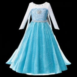 Elsa Anna Snow Queen Dress for Girls Princess Costume Birthday Halloween Christmas Carnival Outfit Kids Cosplay 2-8Y Vestido