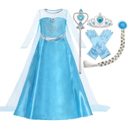 Elsa Anna Snow Queen Dress for Girls Princess Costume Birthday Halloween Christmas Carnival Outfit Kids Cosplay 2-8Y Vestido