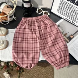 Spring Printed Casual Sweatpants 1-7Y Kids Girls Boys Corduroy Pants Loose Balloon Leg Design Soft Children Trousers Clothes