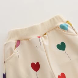 2PCS Infant Spring Autumn Full Print Love Balloon Fashion Long Sleeve Pants Set Baby Outfit Casual Comfortable Clothing Set