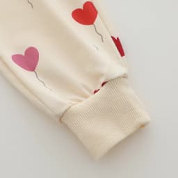 2PCS Infant Spring Autumn Full Print Love Balloon Fashion Long Sleeve Pants Set Baby Outfit Casual Comfortable Clothing Set
