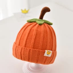 Winter Baby Knitted Hat Cute Pumpkin Toddler Beanies 6-36 Months Boy Girl Thick Woolen Warm Crochet Bonnet Children Pullover Cap