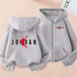 Children's Zipper Style Hoodie Sweatshirt Fashion Idol Star Charming Coat Boys Girls 3-12Yrs Casual Sports Cardigan Gift