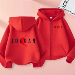 Children's Zipper Style Hoodie Sweatshirt Fashion Idol Star Charming Coat Boys Girls 3-12Yrs Casual Sports Cardigan Gift