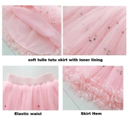 Baby Girls Tutu Fluffy Skirt Toddler Princess Ballet Dance Tulle Mesh Skirt Kids Cake Skirt Cute Girls Clothes Pettiskirt Skirt
