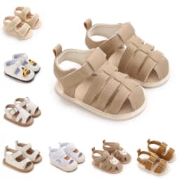 Infant Pre-Walker Shoes 0-1Year Baby Boys Casual Sandals Solid Color Breathable Comfort Spring Daily Walking Shoes