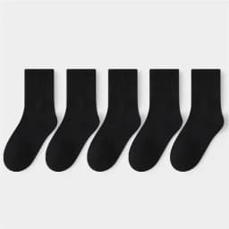 5Pairs/Set 3-13Years Baby Girls Boys Casual Sports Socks Soild Soft Cotton Four Season School Socks Black White Gray Kids Socks
