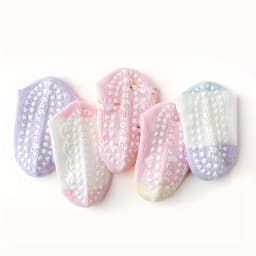 5 Pairs of Kidsren's Floor Socks with Lace Glue, Heart Unicorn Pattern, Boys and Girls, Baby Toddler Soft-Soled Shoes, Indoor Non-Slip Rainbow Pony Mid-Calf Socks, Suitable for Casual Daily Life