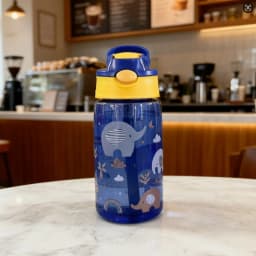 Kids Water Sippy Cup Kids 480ml Water Bottle with Straw and Handle Portable Drinking Bottle Cup Children