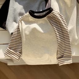 Kids Striped Long Sleeves T-shirt Toddler Girl Loose Bottoming Shirt Boy Baby Casual Tops Fashion Children Cotton Tees