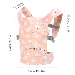 1Pc Toddler Doll Carrier, Pet Carrier, Adjustable Baby Carrier for Infants and Toddlers, Multifunctional Pretend Play Doll Double Ring Carrier, Suitable for Children Aged 3-6, Toy Backpack.