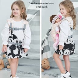 1Pc Toddler Doll Carrier, Pet Carrier, Adjustable Baby Carrier for Infants and Toddlers, Multifunctional Pretend Play Doll Double Ring Carrier, Suitable for Children Aged 3-6, Toy Backpack.