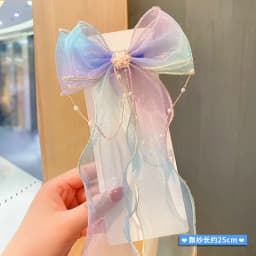 Children's Hairbands, Girls' rainbow Bows, Braided Hair Clips, Headwear, Princess Ponytails, Ribbons, Hairpins