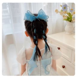 Children's Hairbands, Girls' rainbow Bows, Braided Hair Clips, Headwear, Princess Ponytails, Ribbons, Hairpins