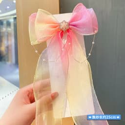 Children's Hairbands, Girls' rainbow Bows, Braided Hair Clips, Headwear, Princess Ponytails, Ribbons, Hairpins