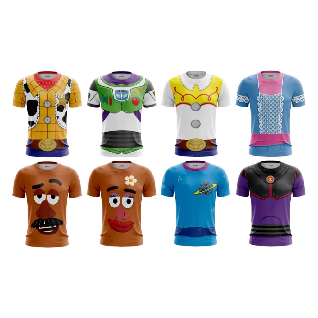 Toy Story 3D Printed Cartoon T Shirt Woody Jessie Cosplay Style Summer Casual Short Sleeve Tops Kids Parent Child Matching