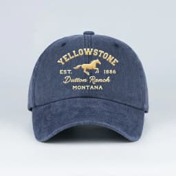 Yellowstone Horse Print Washed Baseball Cap Lightweight, Breathable, Adjustable Unisex Casual Wear & Camping Yellowstone Fan Gif