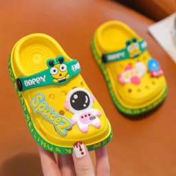 Shoes Children's Cartoon Baby Soft-Soled Sandals – Ultra-Light Anti-Slip Infant Closed-Toe Sandals for Boys & Girls Beach