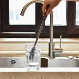 Long Handle Silicone Bottle Brush Cleaning Brush Kitchen Cleaning Cup Brush Thermos Glass Brush Cleaning Tools  Bottle Brush