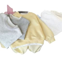 2026 Korean Style Children's Autumn Winter Outfit Set Unisex Simple Sweatshirt Set Baby Trendy Warm Ensemble