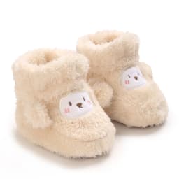 Winter Newborn Boys and Girls Cute Cartoon Cotton Shoes with Soft Sole and Warm Boots Preschool Walking Shoes Winter Newborn