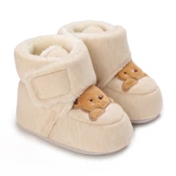 Winter Newborn Boys and Girls Cute Cartoon Cotton Shoes with Soft Sole and Warm Boots Preschool Walking Shoes Winter Newborn