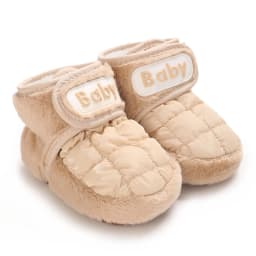 Winter Newborn Boys and Girls Cute Cartoon Cotton Shoes with Soft Sole and Warm Boots Preschool Walking Shoes Winter Newborn