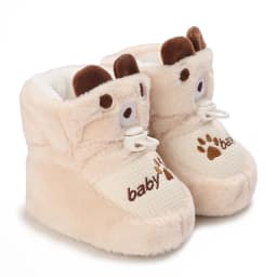 Winter Newborn Boys and Girls Cute Cartoon Cotton Shoes with Soft Sole and Warm Boots Preschool Walking Shoes Winter Newborn