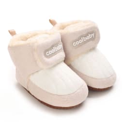 Winter Newborn Boys and Girls Cute Cartoon Cotton Shoes with Soft Sole and Warm Boots Preschool Walking Shoes Winter Newborn