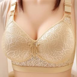 Comfortable Breathable Adjustable Brassiere Thin Section Without Steel Ring Bra Large Breasts Appear Small Side Gathering Bra
