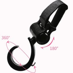 Baby Stroller Hooks Plastic Buckles Clips Carabiner Multifunction Household Trolley Diaper Bag Organizer Hook Pram Hanger
