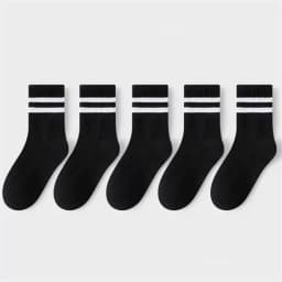 Lawadka 5Pairs/set Boys Girls Socks For Kids White Black Gray Cotton Children's Socks Student Sport Autumn New Sock 2 to 11Years