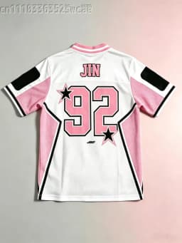 FamilyMatching Arirang Jungkook Fan Support Jersey Star Number Print Short Sleeve Unisex Fashion Concert Street Top