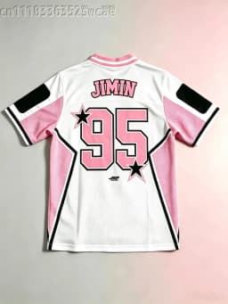 FamilyMatching Arirang Jungkook Fan Support Jersey Star Number Print Short Sleeve Unisex Fashion Concert Street Top