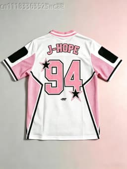 FamilyMatching Arirang Jungkook Fan Support Jersey Star Number Print Short Sleeve Unisex Fashion Concert Street Top