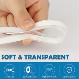 Table Corner Protectors Clear Table Corner Guards Baby Proofing Corner Protector Soft Silicone Furniture Edge Bumper Strip