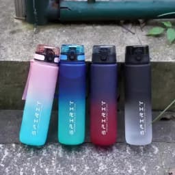 500ML/650ML/1000ML Large Capacity Sports Bottle Motivational Leak Proof Portable Reusable Plastic Cups Outdoor Travel Gym Jugs