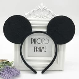 3/6/12pcs/lot Girls Mouse Ears Solid Bow Ears Headband for Birthday Party Supplies and Mouse Themed Costume Cosplay Decoration