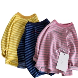 BELLBELL Kids Boys Long Sleeves Autumn Letter Printed Infant Babys Boys Striped T-shirts Casual Toddler Little Boy Pullovers Top